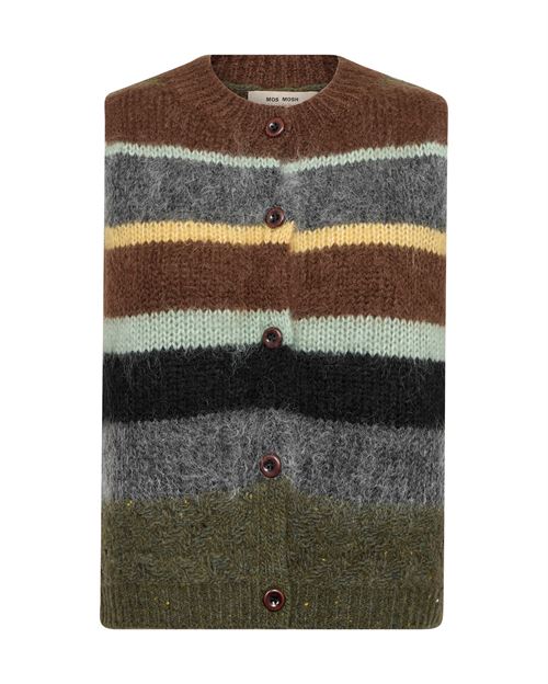 MOS MOSH VEST, MMESIT KNIT VEST, ROSIN